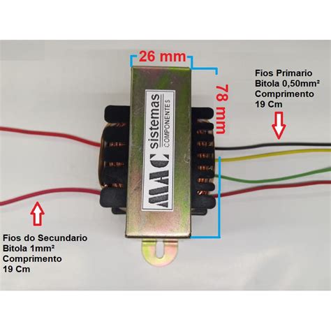 Transformador Trafo 12v 3a Primário 110 220v Bivolt 4 Fios Shopee