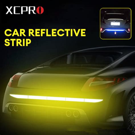 Car Reflective Reflector Sticker Car Body Trunk Exterior Auto