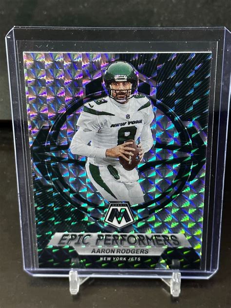 2023 Mosaic Aaron Rodgers Epic Performers Silver Mosaic Prizm EP AR