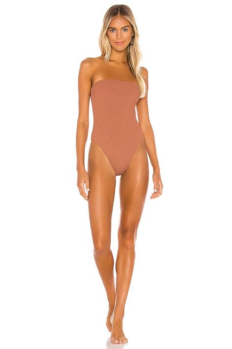 Tori Praver Swimwear Kelly One Piece In Bronze Revolve