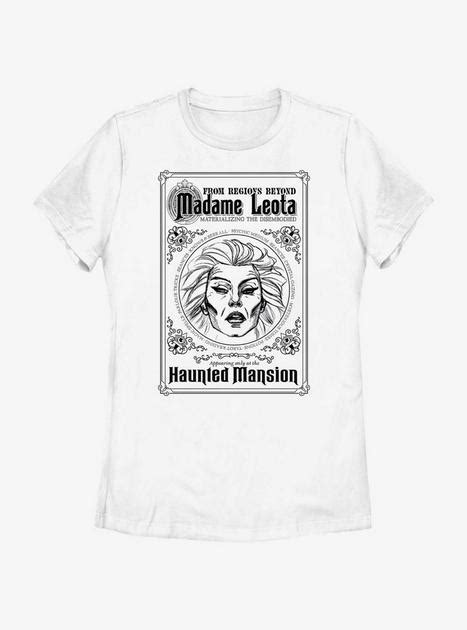 Disney Haunted Mansion Madame Leota Poster Womens T Shirt White