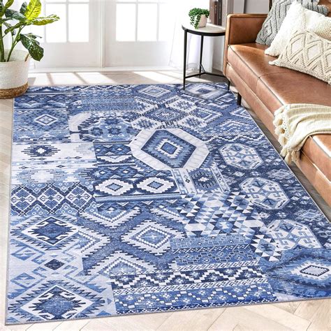 Glowsol X Boho Rugs For Living Room Vintage Distressed Rug Tribal