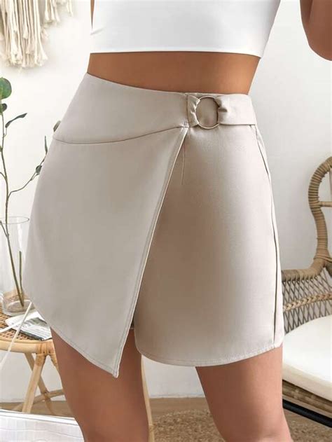 SHEIN Privé Skort de talle alto bajo cruzado Mode de Mujer SHEIN España