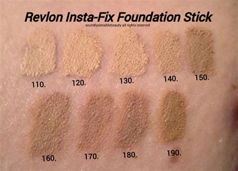 Revlon Insta Fix Foundation Stick Review Swatches Of Shades Revlon