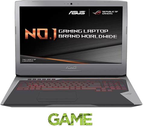 ASUS Republic of Gamers G752VL 17.3" Gaming Laptop - Metallic Silver ...