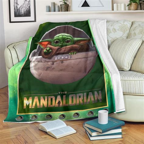 Buy Baby Yoda Fleece Blanket The Mandalorian Star Wars Fan HomeFavo