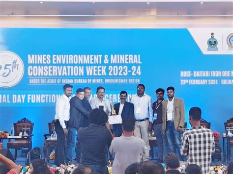 Tata Steel Hits Six At 25th Mines Environment And Mineral Conservation Week Odishahaat