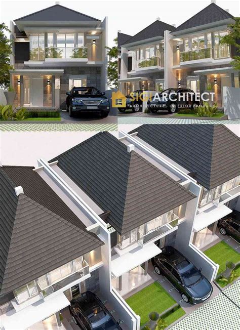 Desain Rumah Kavling Tipe 90 100 Perumahan 2 Lantai Minimalis Tropis