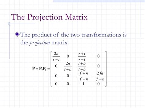 PPT - The Projection Matrix PowerPoint Presentation, free download - ID ...