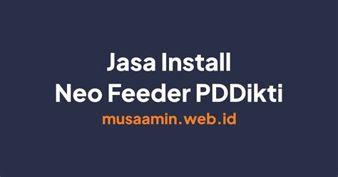 Jasa Install Neo Feeder Pddikti Linux Open Source