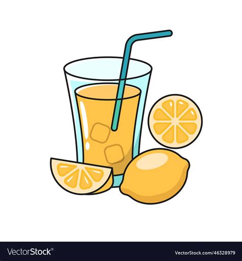 Lemonade In Cartoon Style Royalty Free Vector Image