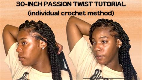 30 Inch Passion Twist Tutorial Individual Crochet Method Youtube