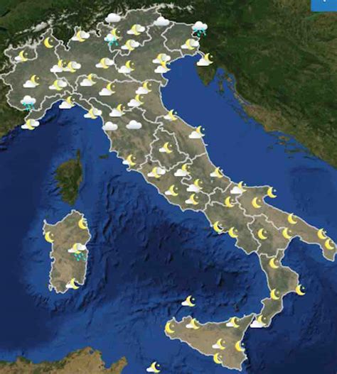 Previsioni Meteo oggi sabato 24 agosto temperature in risalita instabilità