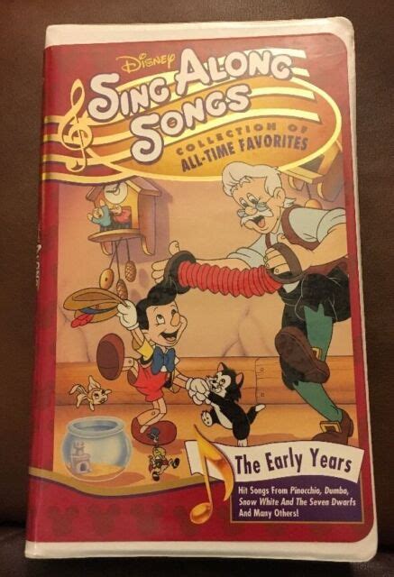 Disney Sing Along Songs The Magic Early Years Vhs 1997 Clamshell New