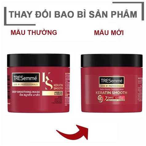 Kem Ủ Tóc Vào Nếp Mượt Mà Tresemmé Keratin Smooth Deep Smoothing Mask 180ml