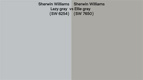 Sherwin Williams Lazy Gray Vs Ellie Gray Side By Side Comparison