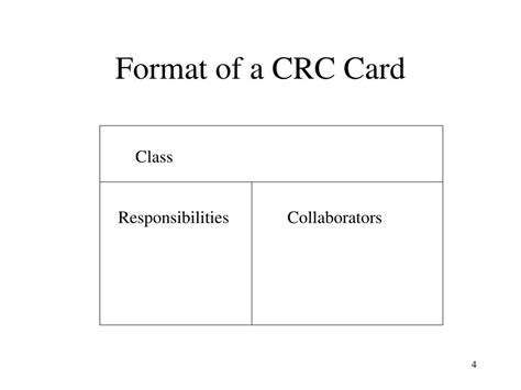 Ppt Crc Cards Powerpoint Presentation Free Download Id5791285