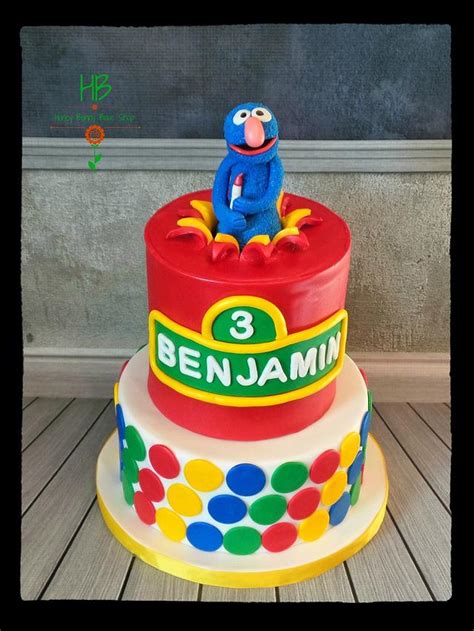 Sesame Street-Grover - cake by Honey Bunny Bake Shop - CakesDecor