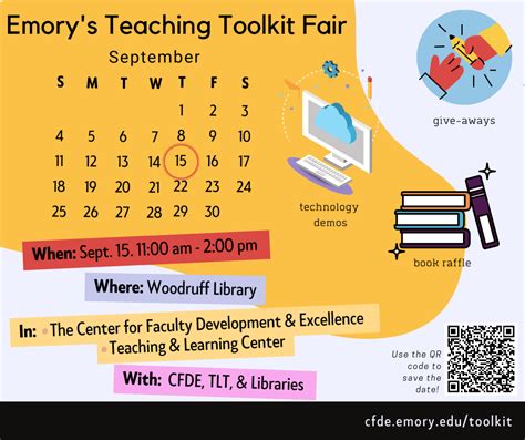 Save The Date Sept 15 Teaching Toolkit Fair Emory University