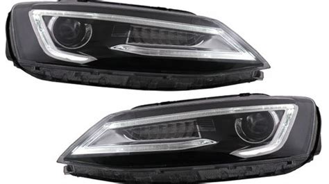 Faruri Led Drl Dual Beam Lens Compatibil Cu Vw Jetta Mk Vi