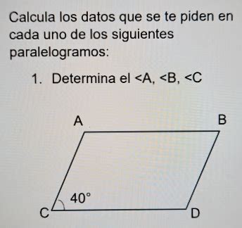 Solved Calcula Los Datos Que Se Te Piden En Cada Uno De Los Siguientes