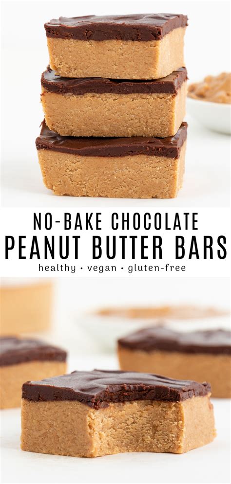 No Bake Chocolate Peanut Butter Bars Vegan Gluten Free Healthy Artofit