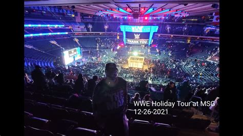 Wwe Holiday Tour At Msg Youtube