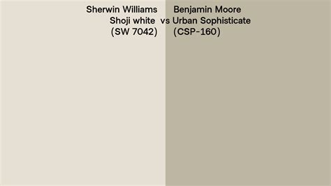 Sherwin Williams Shoji White Sw 7042 Vs Benjamin Moore Urban