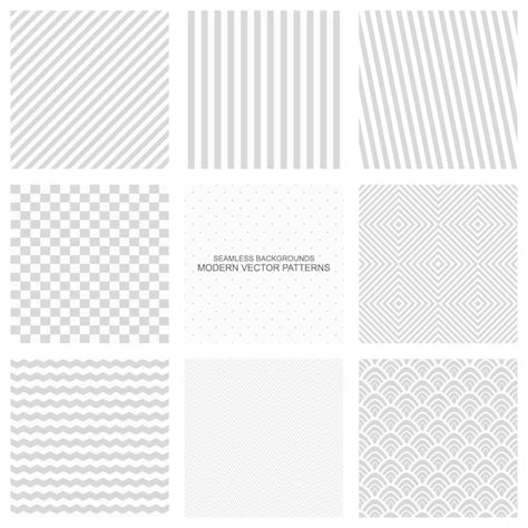 Premium Vector Set Of Seamless Patterns