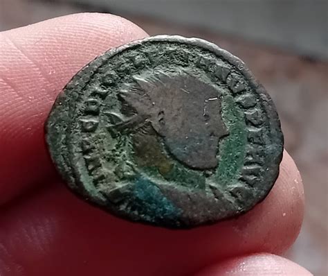 Moneta Romana Tardo Imperiale Richiesta Identificazione Valutazione