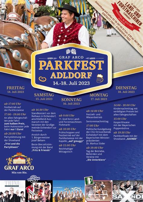 Parkfest Adldorf Eichendorf Graf Arco