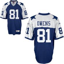 Terrell Owens Jersey, Throwback #81 Dallas Cowboys Authentic NFL Jersey ...