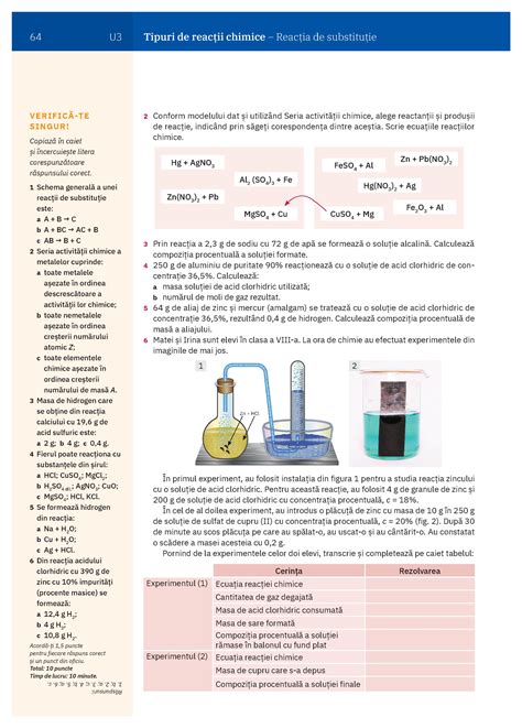 Chimie Pentru Clasa A VIII A A909 Pdf Pag 64