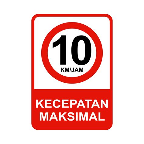 Jual Rambu Signage Batas Kecepatan 35cm X 50cm Plat Alumunium Shopee