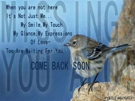 Come Back Soon Quotes. QuotesGram