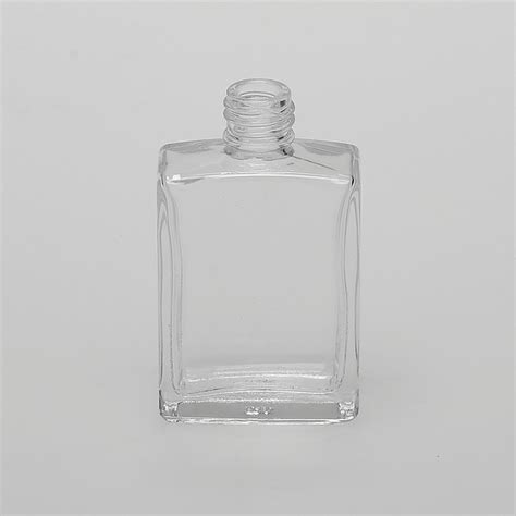 Bulkperfumebottles Oz Ml Square Flat Clear Glass Bottle