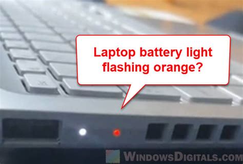 Battery Light Blinking Orange On Lenovo Dell Or Asus Laptop