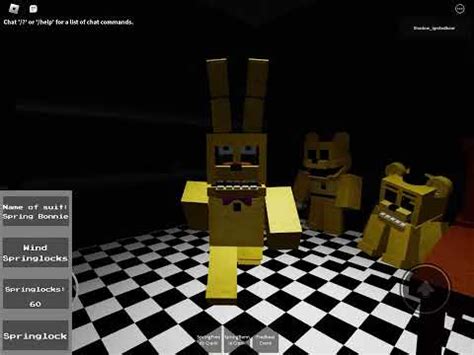 Springlock Suit Roblox Fnaf Youtube