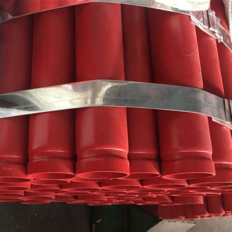 China Fire Sprinkler Red Painted Steel Pipe With Epoxy Powder Coating