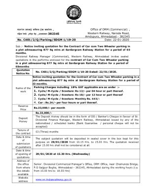 Fillable Online Wr Indianrailways Gov Nwr Indianrailways Gov In Cris