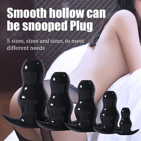 Hollow Anal Plug Anus Erotic Toysn Prostate Massage Butt Plug Enema