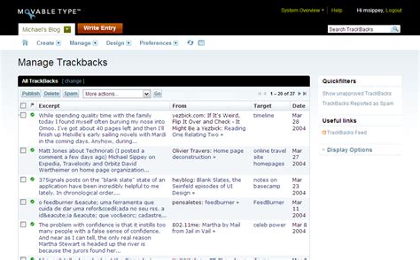 movabletypeorg documentation managing trackbacks