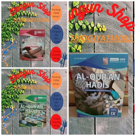 Jual Buku Al Quran Hadis Mts Kelas 7 8 9 Kma 2019 Toha Putra