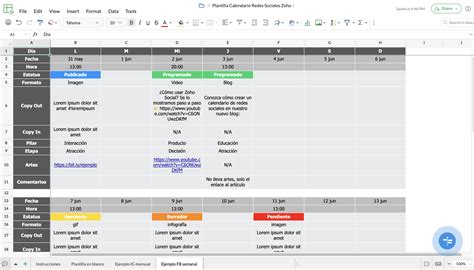 Crea Un Calendario De Contenidos Para Redes Sociales Revelando Ideas