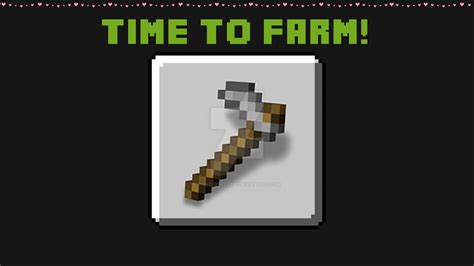 Minecraft Time To Farm Thumbnail By Pinkcoffeelove On Deviantart