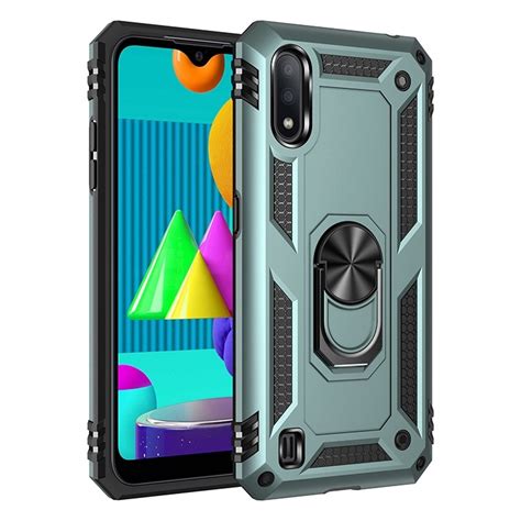 For Samsung Galaxy M01 Shockproof TPU PC Protective Case With 360