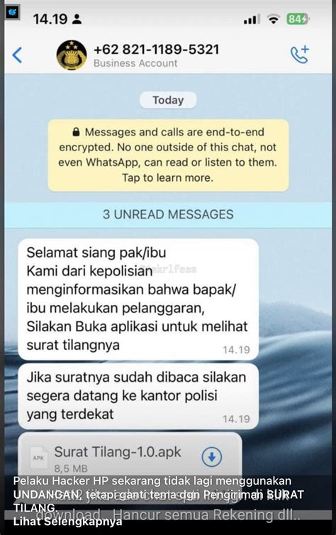 Cek Fakta Beredar Surat Tilang Dari Kepolisian Via Wa Ini Faktanya