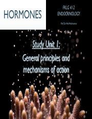 General Principles Of Hormones And Endocrinology Functions Course Hero