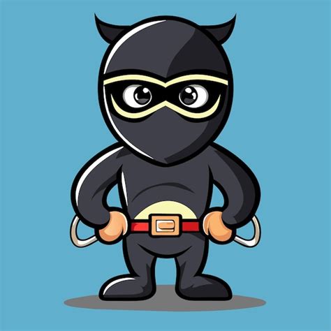 Premium Vector | Cute thief characters for design