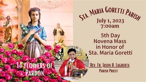 June Rosary Th Day Novena Mass In Honor Of Sta Maria